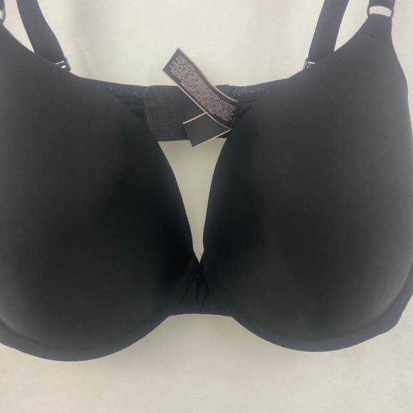 Victoria's Secret  Demi/Demi-buste Underwire Bra Size 38DD Black - Picture 3 of 10